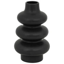 Vase en céramique noir clothilde