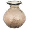 Vase en verre martelle Alric marron