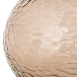 Vase en verre martelle Alric marron