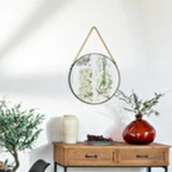 Vase rond en verre recyclé rouge