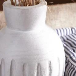 Vase Rond Rainures 16 x 16 x 21cm