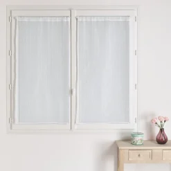 Vd paire en etamine fils flammes ASTORIA - blanc