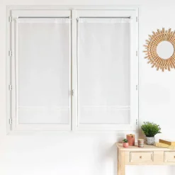 Vd paire etamine parement rubans bas ALBA - blanc