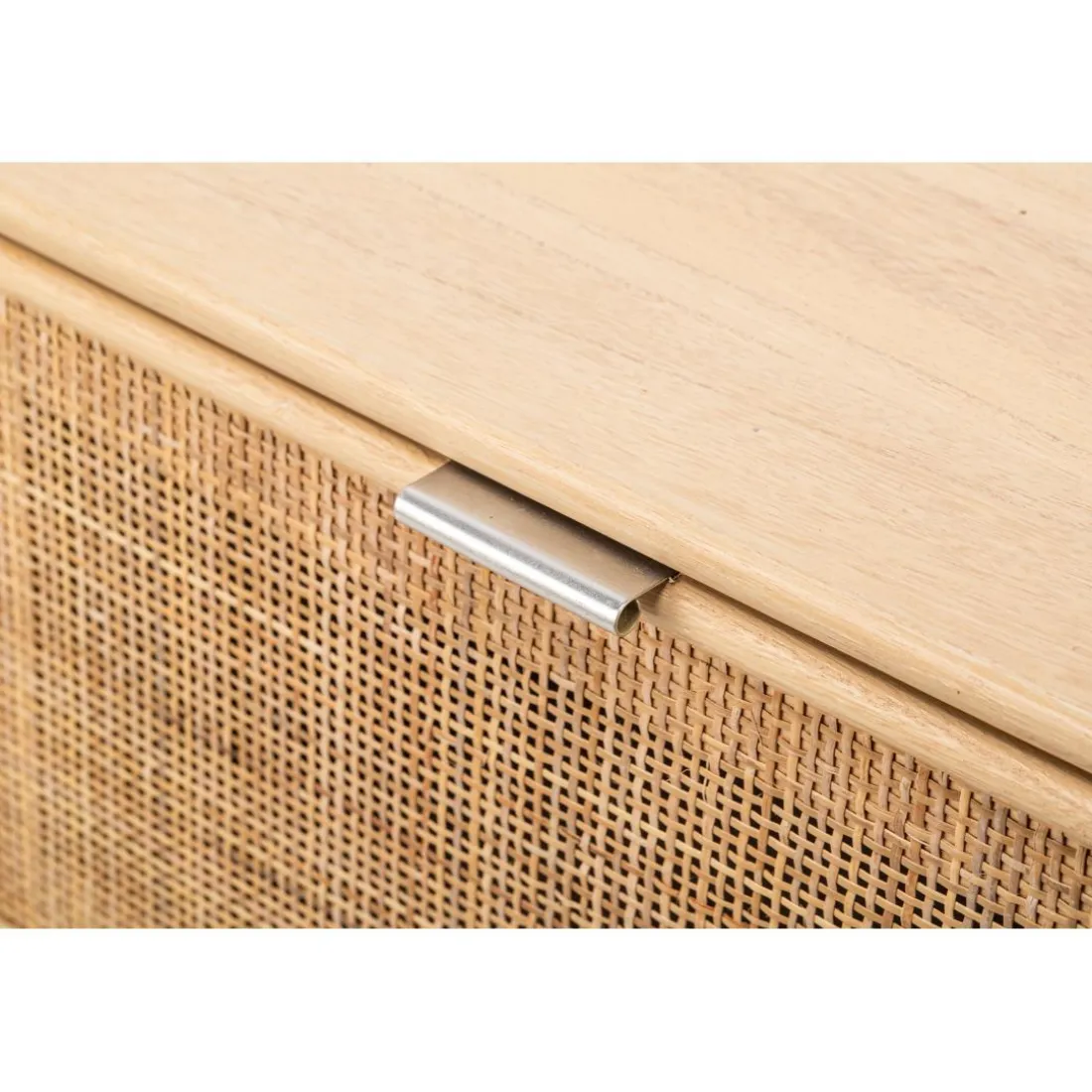 Vestiaire Entrée Bois Massif Porte Manteau Rotin