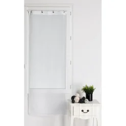 Vitrage Etamine Unie Blanc A L’Unité 90x120
