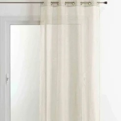 Voilage en Étamine Fantaisie 140x260 BELUGA - Écru