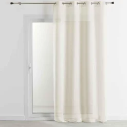 Voilage en Étamine 100%Lin Ecru 140X260 cm LINA