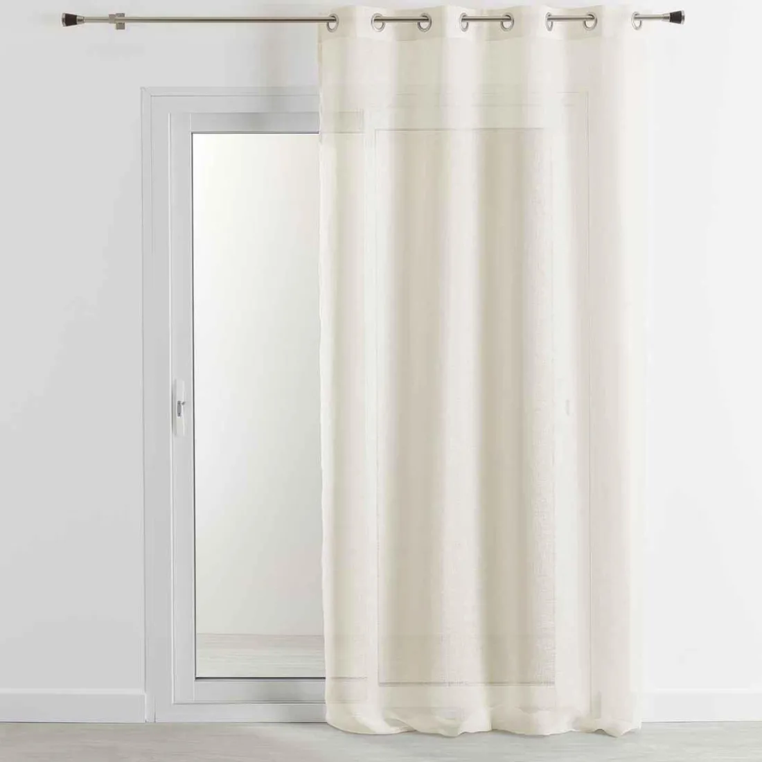 Voilage en Étamine 100%Lin Ecru 140X260 cm LINA