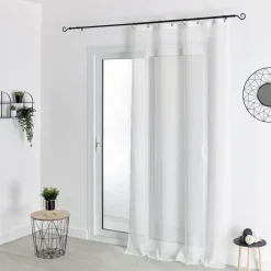 Voilage Etamine Unie Blanc