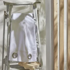 Voilage Oeillets Slub Blanc Craie - Charme