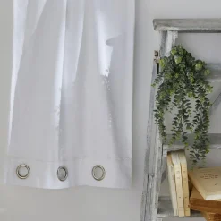 Voilage Oeillets Slub Blanc Craie - Charme